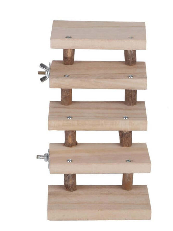 Log stairs pet toy