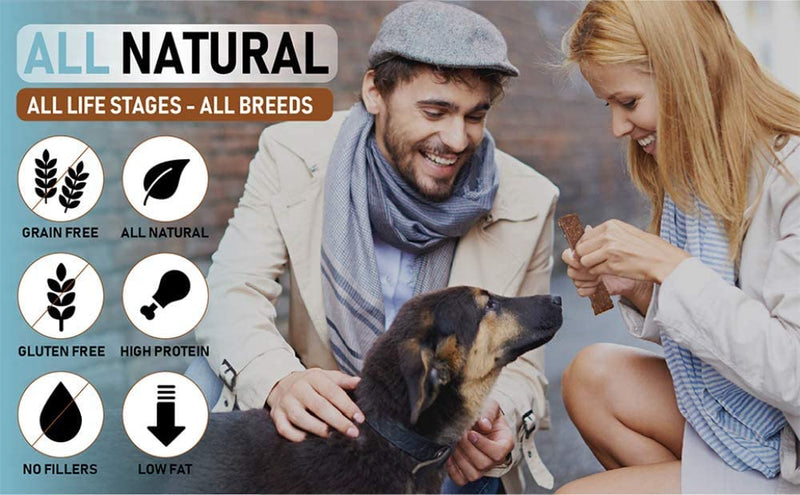 High-Quality 5 Oz. Beef and Banana Dog Jerky Treats | 100% Human Grade | Made in the USA | Rich in Protein | Grain-Free | Limited Ingredients | No Fillers | Free of BHA and BHT | Soft and Tender