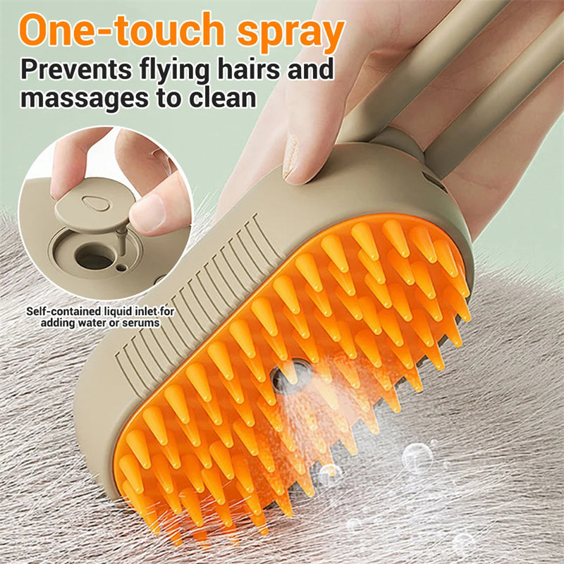 Cat & Dog Steamy Brush 3 In 1 Electric Spray Cat Hair Brushes For Massage Pet Grooming Comb Hair Removal Combs Pet Products