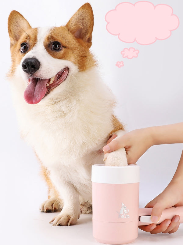 Dog Paw Cleaner Cup Soft Silicone Combs Pet Foot Washer Cup Paw Clean Brush Quickly Wash Dirty Cat Foot Cleaning Bucket