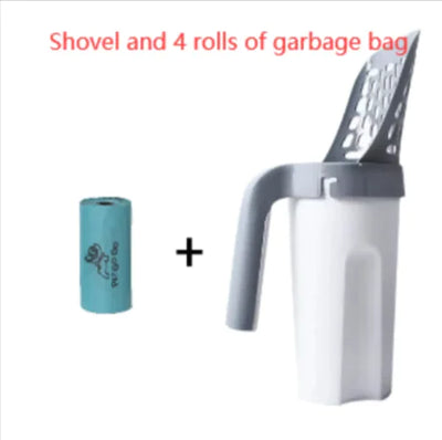 Ultimate Cat Litter Scoop with large capacity and included garbage bags for easy litter cleaning