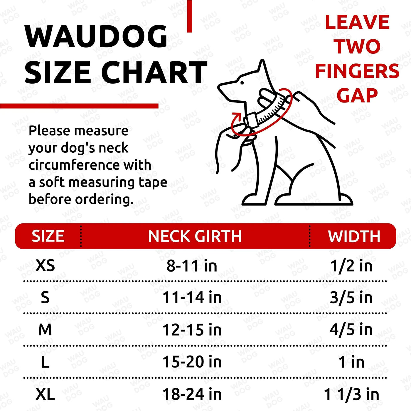 Long lasting leather dog collar for XSmall dogs with 8–11 inch neck