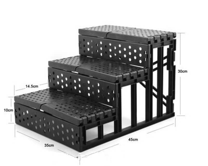 Dog Stairs Pet Removable Washable Three-layer Detachable Assembly Climbing Rack Steps Small Pet Climbing Bed Ladder Steps