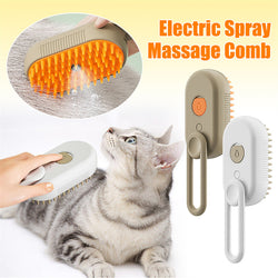 Cat & Dog Steamy Brush 3 In 1 Electric Spray Cat Hair Brushes For Massage Pet Grooming Comb Hair Removal Combs Pet Products