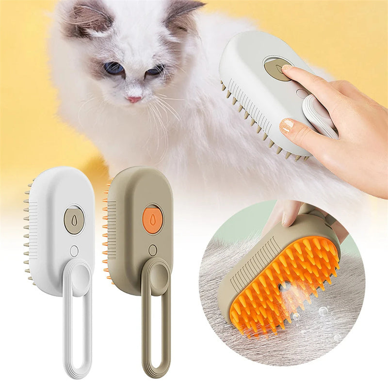 Cat & Dog Steamy Brush 3 In 1 Electric Spray Cat Hair Brushes For Massage Pet Grooming Comb Hair Removal Combs Pet Products