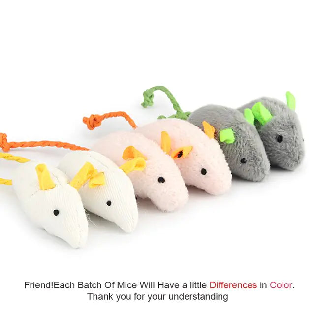 Pet Toy Mice Plush Mouse Cat Toy For Kitten