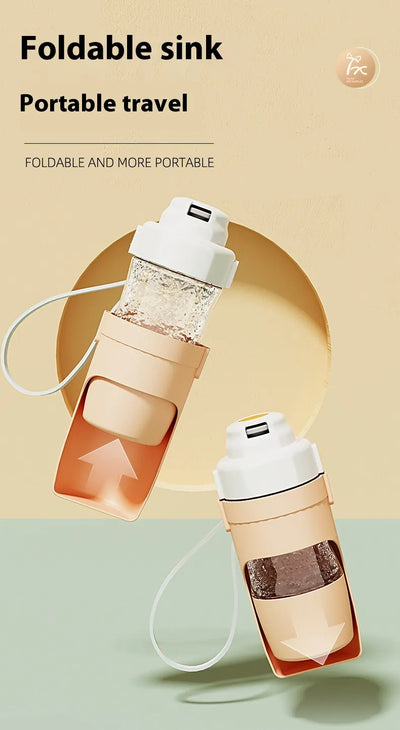2-in-1 Travel Dog Water Bottle