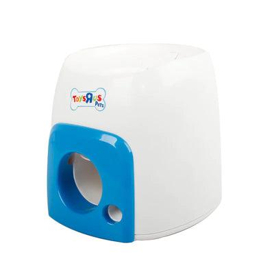 Interactive dog baseball food dispenser toy for active feeding and mental stimulation