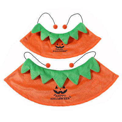 Halloween Pumpkin Double-Sided Cape for Dogs