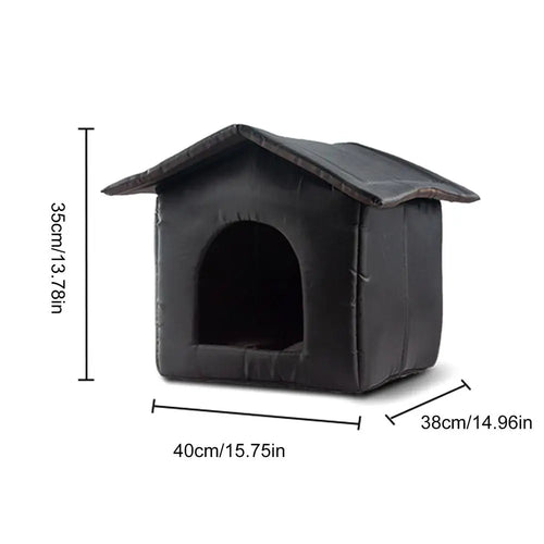 Waterproof Outdoor Pet House Thickened Cat Nest Tent Cabin Pet Bed