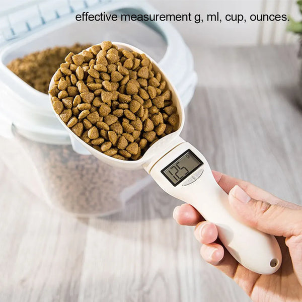 
Features:
The bowl-shaped spoon head can accommodate larger containers, a comfortable handle, easy to hold and view measurement data.
Removable spoon-align the metPet Food Measuring Scoop Electronic Dog Cat Food Measuring Cup DigitalOtherAliExpressDean's Pet Outlet Pet Food Measuring Scoop Electronic Dog Cat Food Measuring Cup Digital