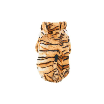 Tiger Print Pet Clothes for New Year's Eve Outfit