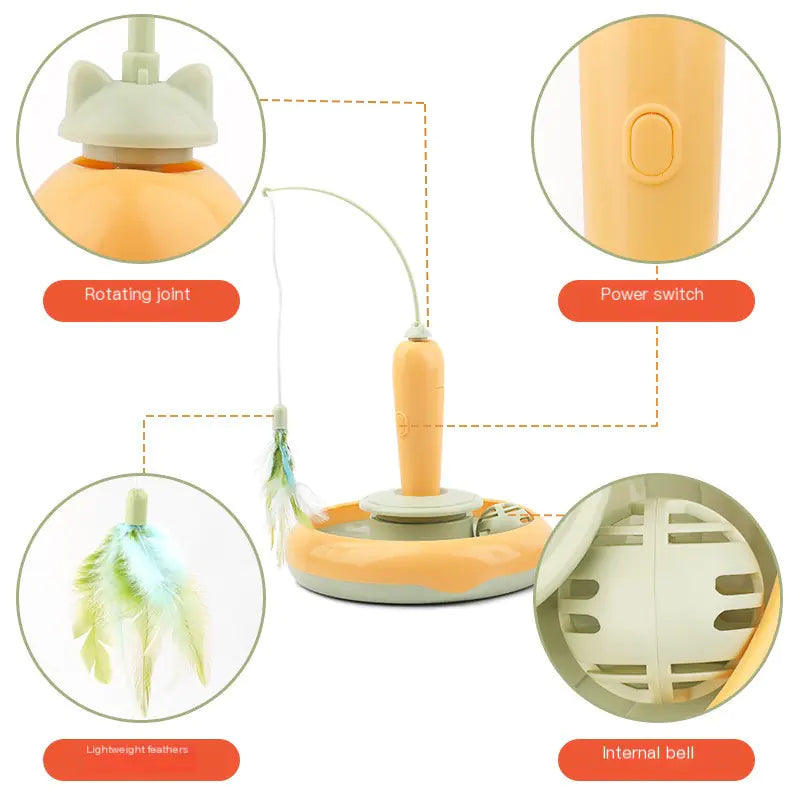 Electric Pet Toy - Multifunctional Cat Teaser Ball