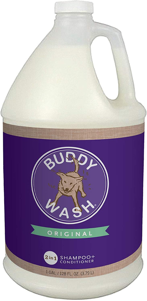 Buddy Wash 2-In-1 Dog Shampoo and Conditioner for Dog Grooming, Lavender & Mint, 1 Gal. Bottle