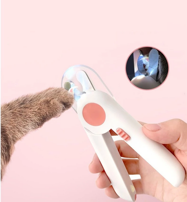 Pet Nail Scissors LED Cat Nail Clipper Trimmer