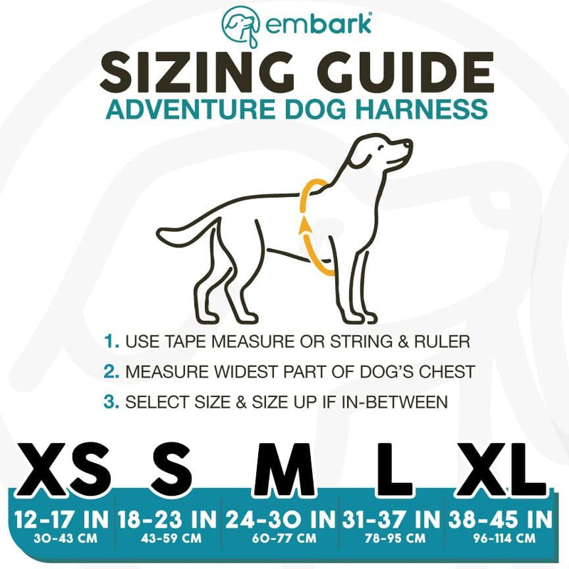 Embark Adventure XL Dog Harness No-Pull Dog Harnesses for Extra Large, Medium and Small Dogs. 2 Leash Clips, Front & Back with Control Handle, Adjustable Blue Dog Vest, Soft & Padded for Comfort