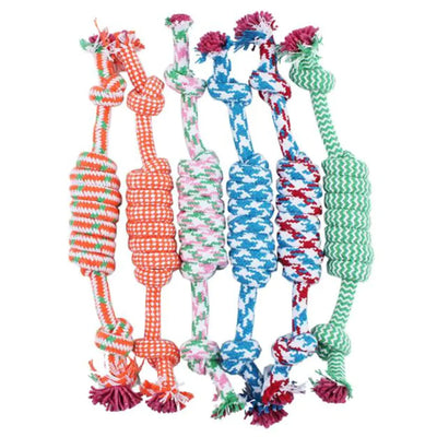Colorful durable chew ball toys for cats and dogs in various sizes for playtime and dental care