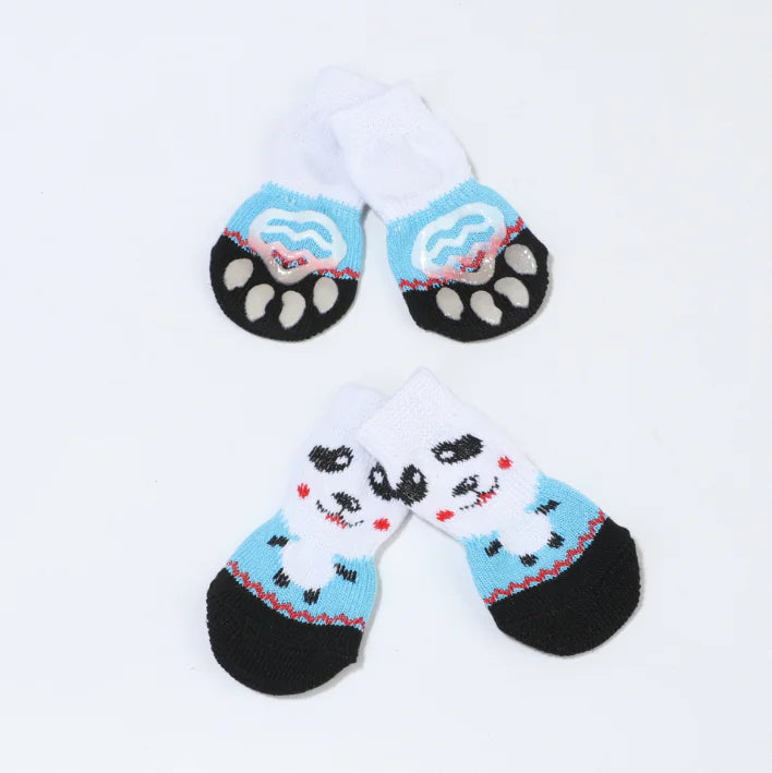 Knitted Anti-Slip Warm Socks for Pets - Christmas Style