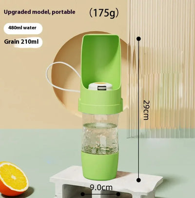 2-in-1 Travel Dog Water Bottle