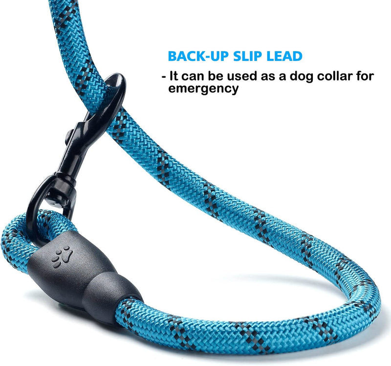 2 Pack 5 FT Heavy Duty Dog Leash with Comfortable Padded Handle Reflective Dog Leashes for Medium Large Dogs