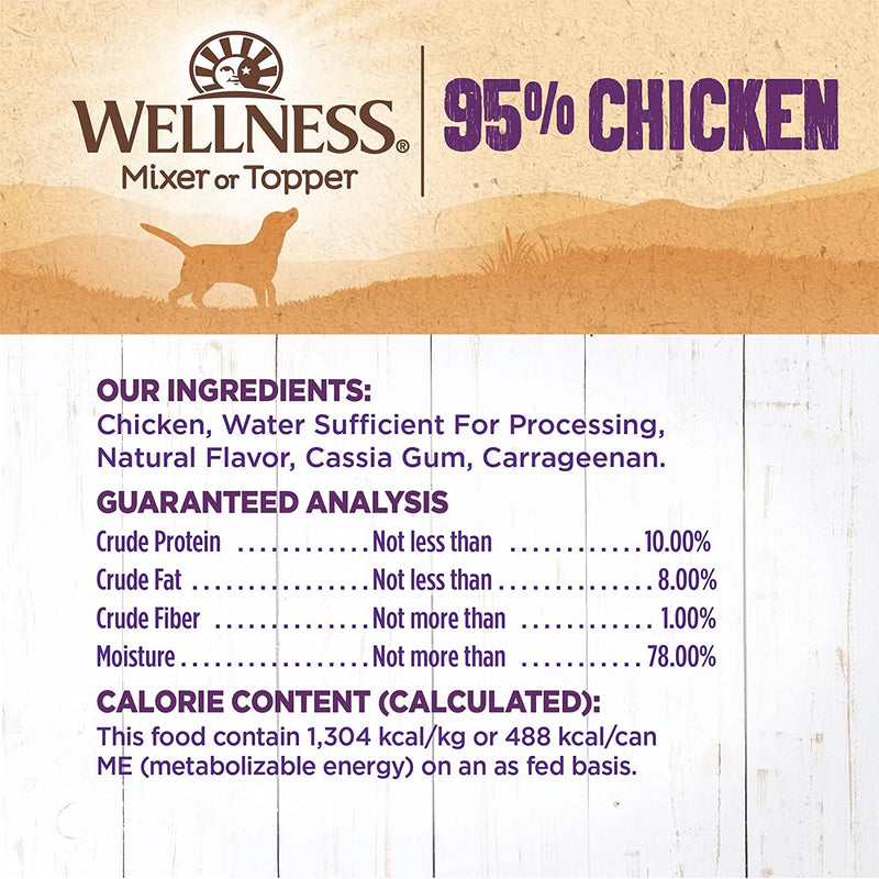 95% Chicken Natural Wet Grain Free Canned Dog Food, 13.2-Ounce Can (Pack of 12)